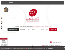 Tablet Screenshot of lacloseriecabourg.com